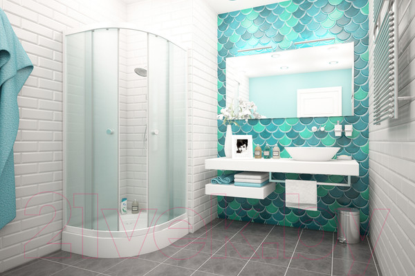 Изображение товара Душевой уголок МетаКам Classic 90x90x175 / ШПS_011744 (матовое стекло)