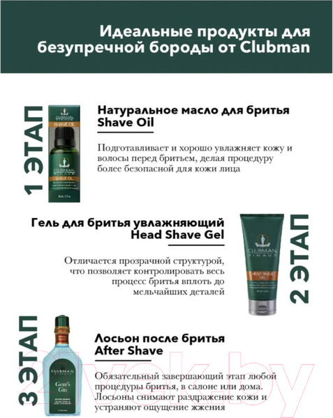 Изображение товара Кондиционер для бороды Clubman 2-in-1 Beard Conditioner (89мл )