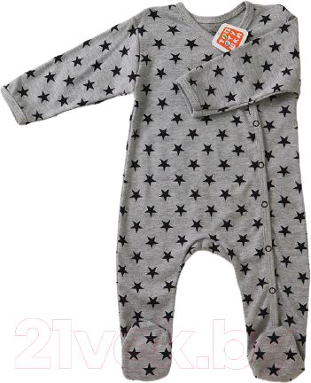 Изображение товара Комбинезон для малышей Топотушки Звездопад с кнопками по диагонали / 1229-68