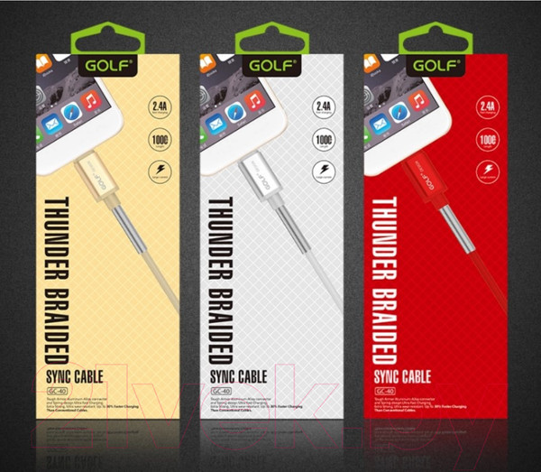 Изображение товара Кабель Golf GC-40 MicroUSB (1м, красный)