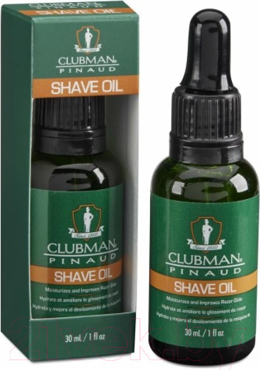 Изображение товара Масло для бритья Clubman Shave Oil Натуральное (30мл )