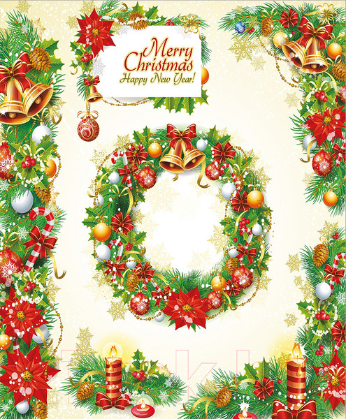 Изображение товара Скатерть JoyArty Новогодние венки / tc_37073 (180x145)