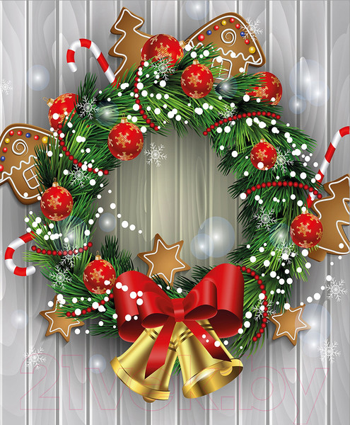 Изображение товара Скатерть JoyArty Новогодние колокольчики / tc_21509 (180x145)