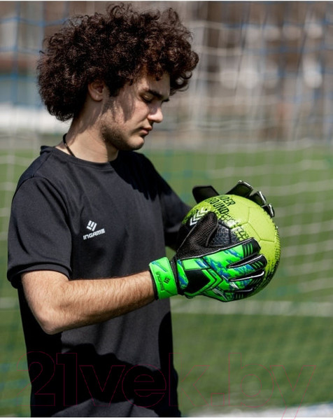 Изображение товара Перчатки вратарские Ingame Qauntro IQ-102 10 (черный/зеленый)