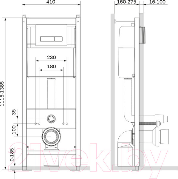 Изображение товара Инсталляция для унитаза AM.PM I012703.0251