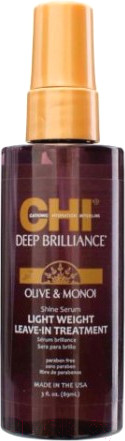 Изображение товара Сыворотка для волос CHI Deep Brilliance Olive & Monoi Shine Serum (89мл)