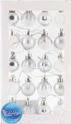 Изображение товара Набор шаров новогодних Волшебная страна 20-1 / 005635 (20шт)