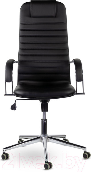 Изображение товара Кресло офисное Brabix Pilot EX-610 CH / 532418 (хром/кожзам черный)