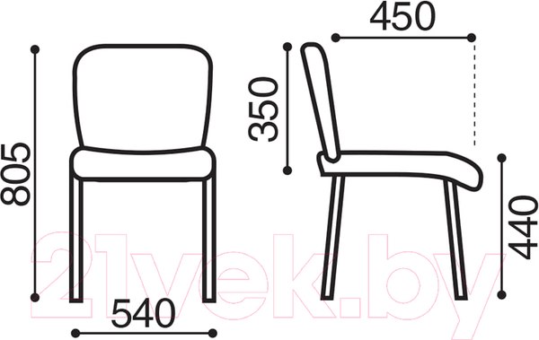 Изображение товара Стул офисный Brabix Iso CF-001 / 531428 (кожзам синий)