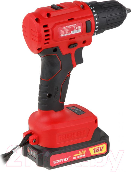 Изображение товара Аккумуляторная дрель-шуруповерт Wortex BD 2025-1 DLi (BD20251DLi1029)