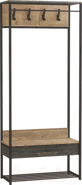 Изображение товара Секция в прихожую Mobi Трувор 15.120 (дуб гранж песочный К356/интра)