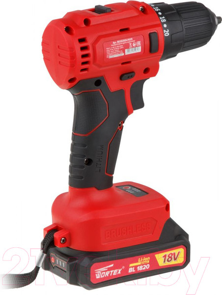 Изображение товара Аккумуляторная дрель-шуруповерт Wortex BD 2025 DLi (BD2025DLi1029)