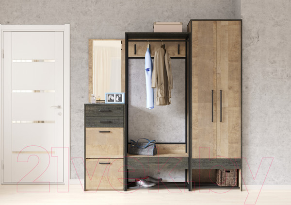 Изображение товара Полка для обуви Mobi Трувор 13.241.03 (дуб гранж песочный К356/интра)