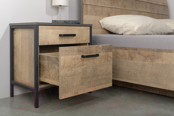 Изображение товара Прикроватная тумба Mobi Трувор 13.290 (дуб гранж песочный К356/интра)