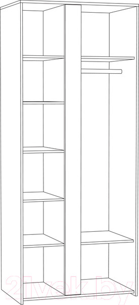 Изображение товара Шкаф Mobi Трувор 13.204 (дуб гранж песочный К356/интра)