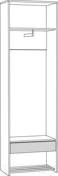 Изображение товара Шкаф Mobi Трувор 13.328.02 (дуб гранж песочный К356/интра)