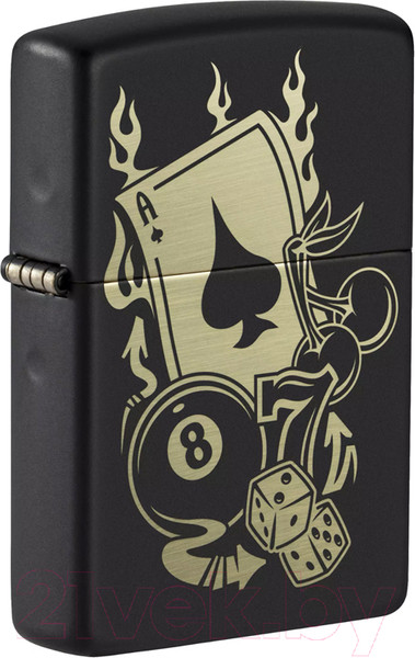 Изображение товара Зажигалка Zippo Gambling Design / 49257 (черный)