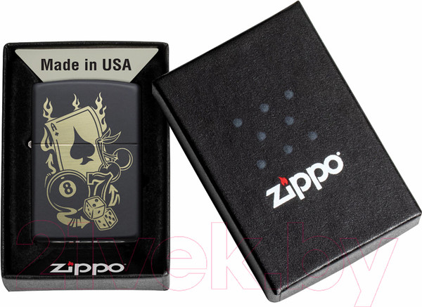 Изображение товара Зажигалка Zippo Gambling Design / 49257 (черный)