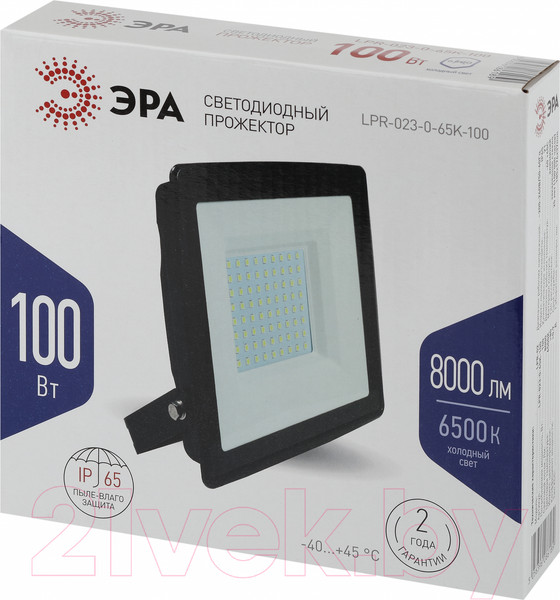 Изображение товара Прожектор ЭРА LPR-023-0-65K-100 / Б0052026