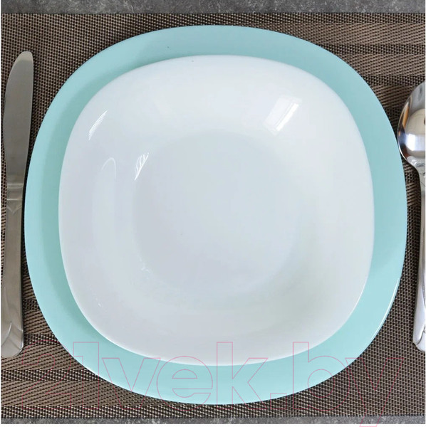 Изображение товара Набор столовой посуды Luminarc Carine Light Turquoise&White P7627