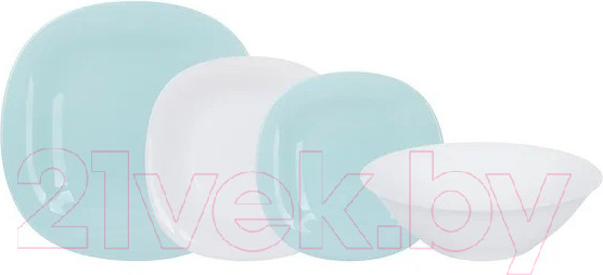 Изображение товара Набор столовой посуды Luminarc Carine Light Turquoise&White P7627
