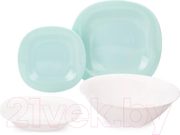 Изображение товара Набор столовой посуды Luminarc Carine Light Turquoise&White P7627