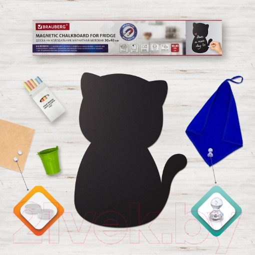 Изображение товара Магнит грифельный Brauberg Pussy Cat / 237840