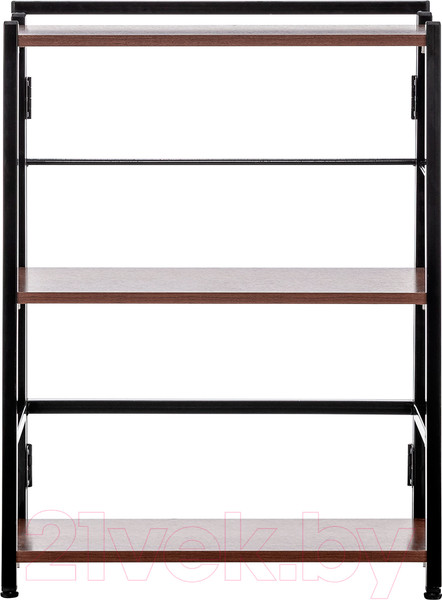 Изображение товара Стеллаж Импэкс Leset Пако 800 трапеция (черный/орех донской)