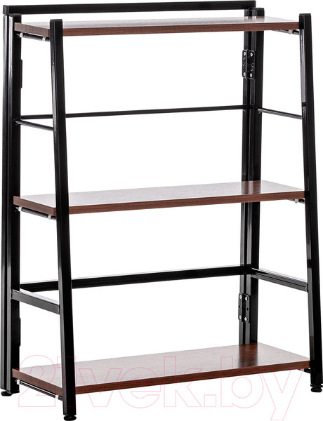 Изображение товара Стеллаж Импэкс Leset Пако 800 трапеция (черный/орех донской)