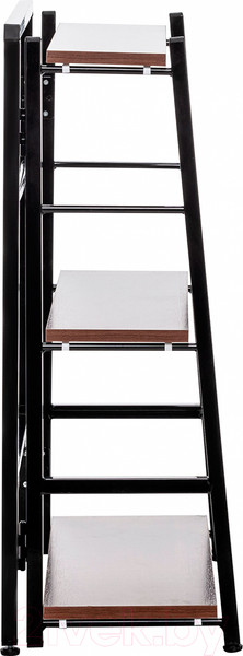 Изображение товара Стеллаж Импэкс Leset Пако 800 трапеция (черный/орех донской)