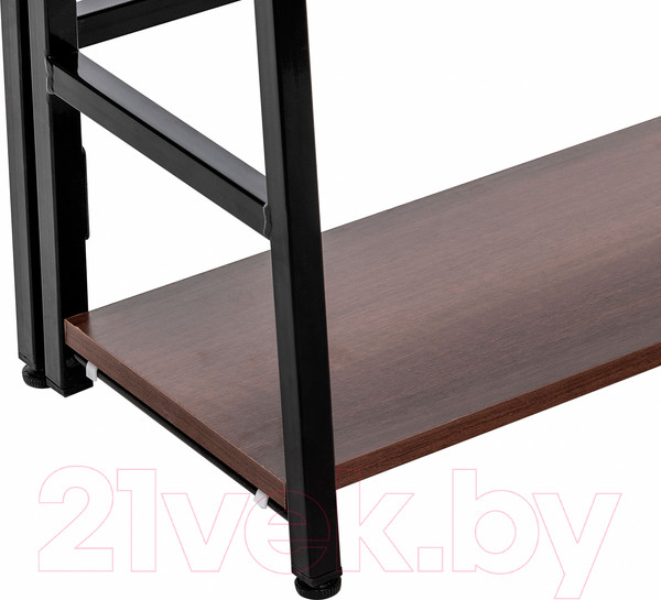 Изображение товара Стеллаж Импэкс Leset Пако 800 трапеция (черный/орех донской)