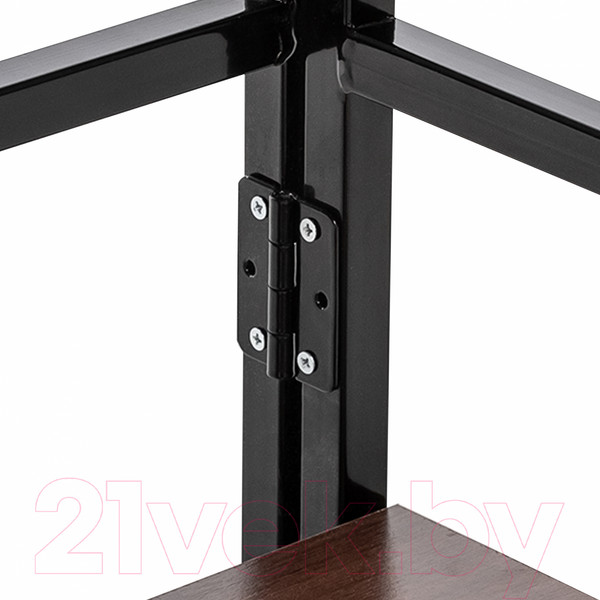 Изображение товара Стеллаж Импэкс Leset Пако 800 трапеция (черный/орех донской)