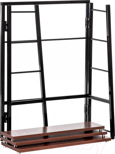 Изображение товара Стеллаж Импэкс Leset Пако 800 трапеция (черный/орех донской)