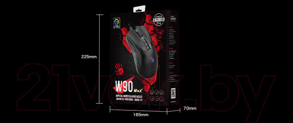 Изображение товара Мышь A4Tech Bloody W90 Max (черный)