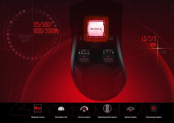 Изображение товара Мышь A4Tech Bloody W90 Max (черный)