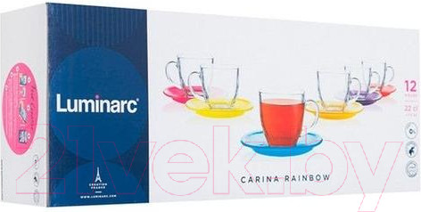 Изображение товара Набор для чая/кофе Luminarc Carine Rainbow N4217