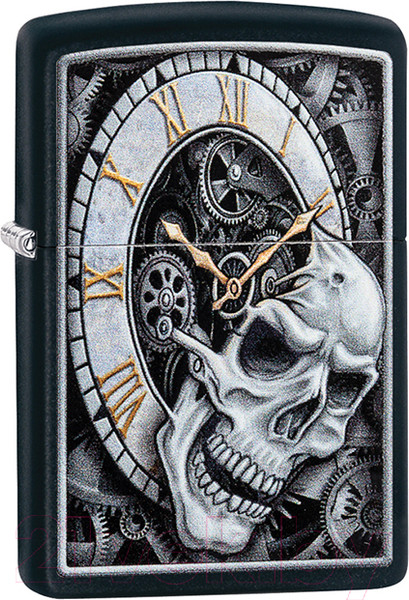 Изображение товара Зажигалка Zippo Skull Clock Design / 29854