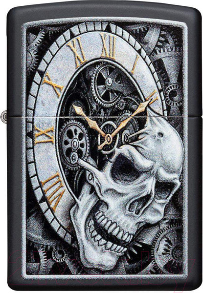 Изображение товара Зажигалка Zippo Skull Clock Design / 29854