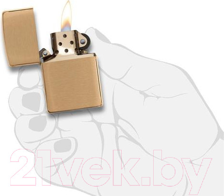 Изображение товара Зажигалка Zippo Brushed Brass / 204B