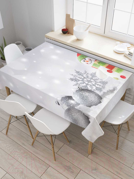 Изображение товара Скатерть JoyArty Праздничный снег / tcox_21484 (120x145)