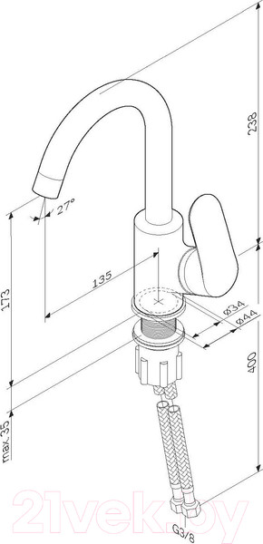 Изображение товара Смеситель AM.PM F8002700