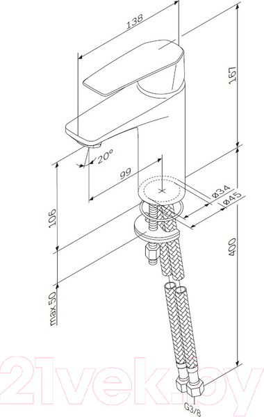 Изображение товара Смеситель AM.PM F90A02122