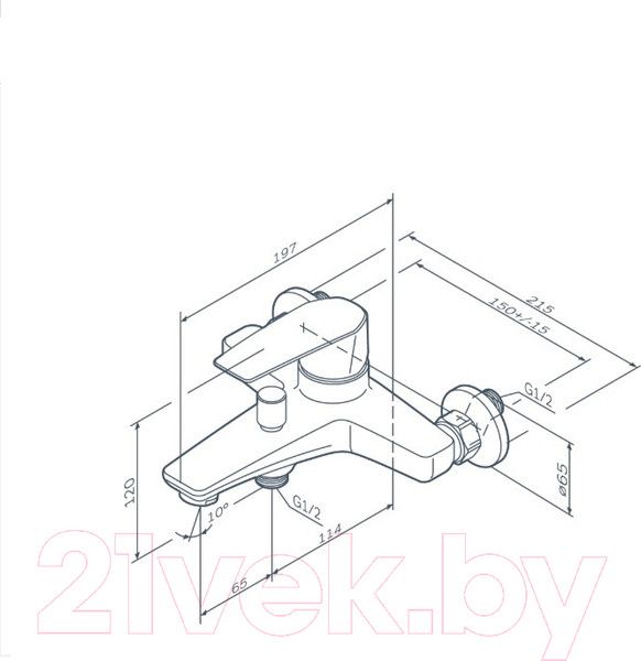 Изображение товара Смеситель AM.PM F90A10022