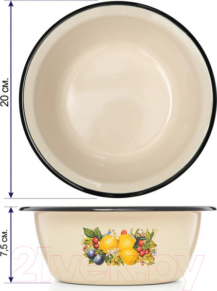 Изображение товара Миска ЭСТЕТ Изобилие / ЭТ-72956