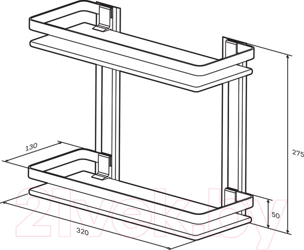 Изображение товара Полка для ванной AM.PM Sense L A7455200