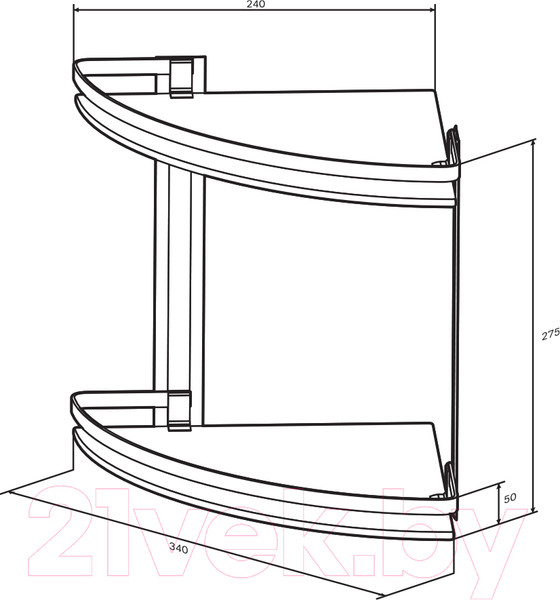 Изображение товара Полка для ванной AM.PM Sense L A7456200