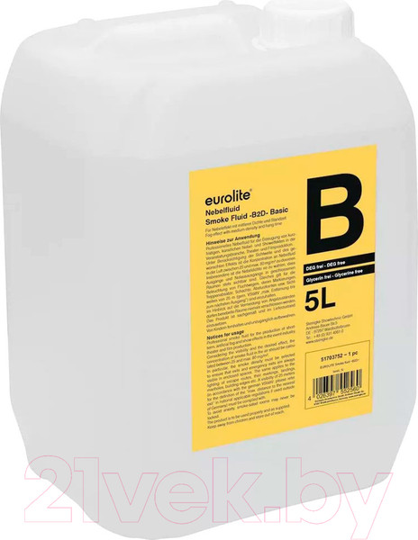 Изображение товара Жидкость для генератора дыма Eurolite B2D (5л)