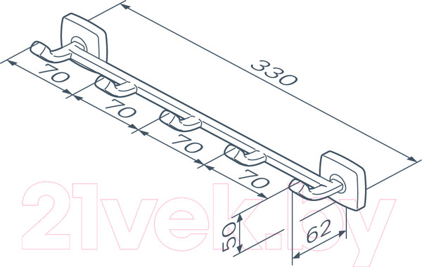 Изображение товара Крючок для ванной AM.PM Gem A9035922