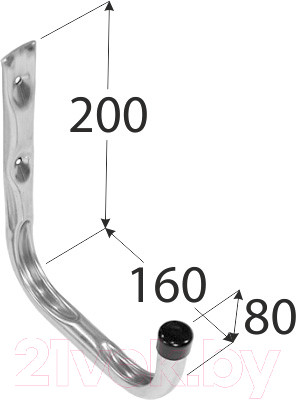 Изображение товара Крюк настенный Domax Тип U HPU 160 / 581311