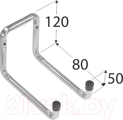 Изображение товара Крюк настенный Domax тип U H2U 80 / 582211